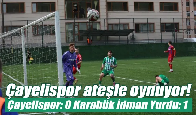Çayelispor evinde altın değerinde 3 puan kaybetti
