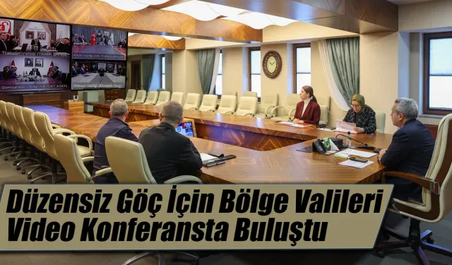 Düzensiz Göç İçin Bölge Valileri Video Konferansta Buluştu