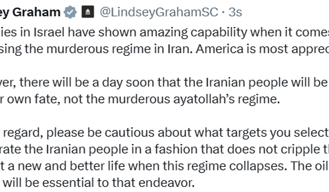 ABD'li senatör Lindsey Graham'dan İsrail'e 'hedef' eleştirisi