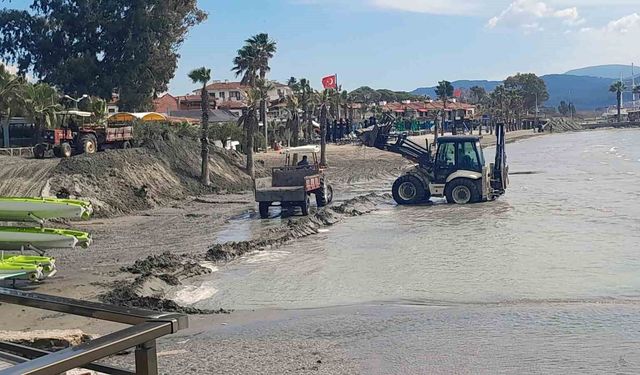 Akyaka sahili yaz sezonuna hazırlanıyor