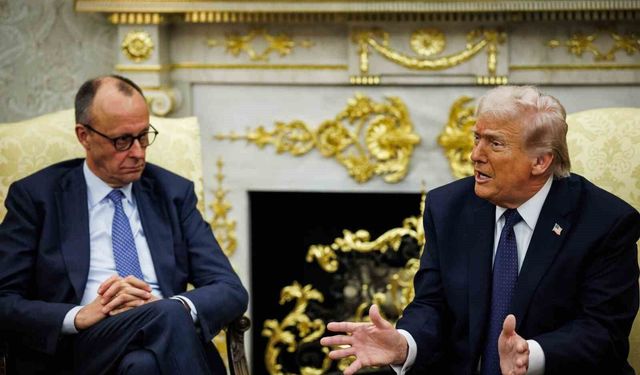 Almanya Başbakanı Merz, Beyaz Saray'da Trump ile bir araya geldi