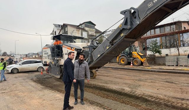 Başiskele'de üstyapı çalışmaları sürüyor