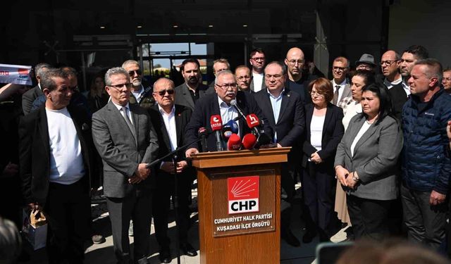 Başkan Günel'in gözaltına alınmasına Kuşadası'nda tepki