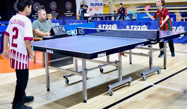 Bilecik'te Masa Tenisi Küçükler İl Birinciliği müsabakaları tamamlandı