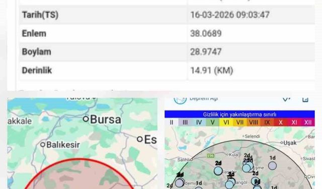 Buldan'da sabah saatlerinde deprem paniği yaşandı