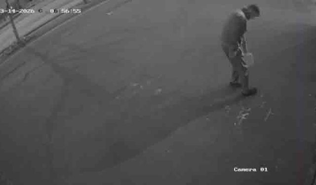 Bursa'da kundakçının güvenlik kamerası görüntüleri ortaya çıktı