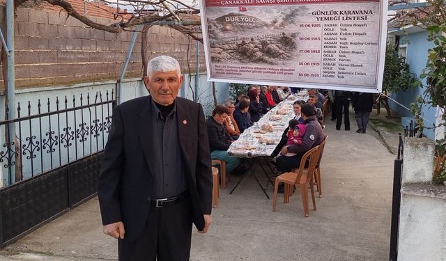 Çanakkale şehitlerinin sofrası Sarıgöl'de kuruldu