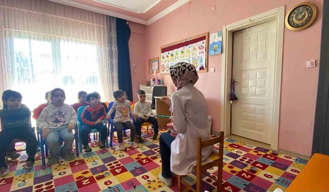 Çilimli'de miniklere ağız ve diş sağlığı eğitimi