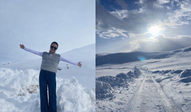 Diyadin'de kar engel tanımadı, öğretmenler görev başında