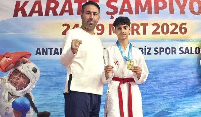 Elazığlı sporcudan karatede birincilik