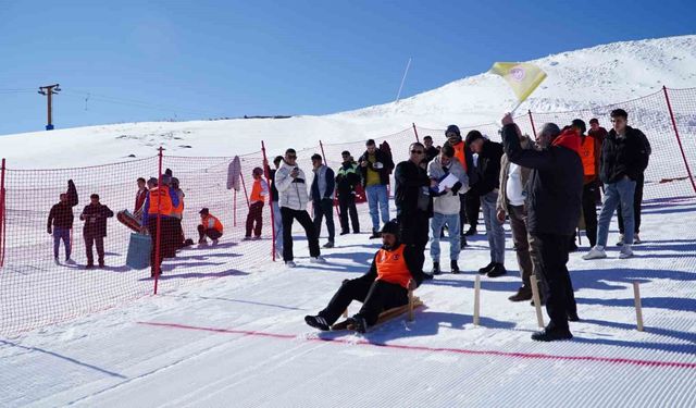 Erciyes, Geleneksel Kızak Türkiye Şampiyonası'na ev sahipliği yaptı