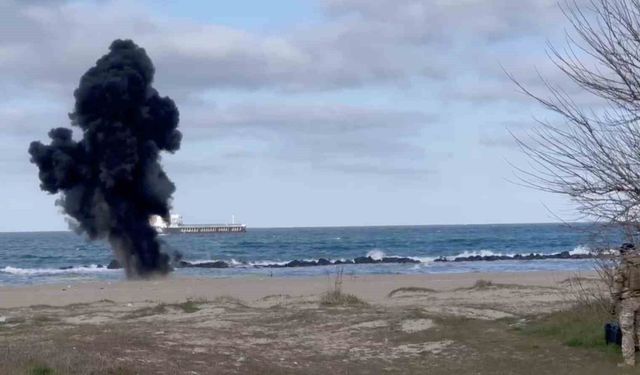 Halk plajındaki İHA, S.A.S. timleri tarafından imha edildi