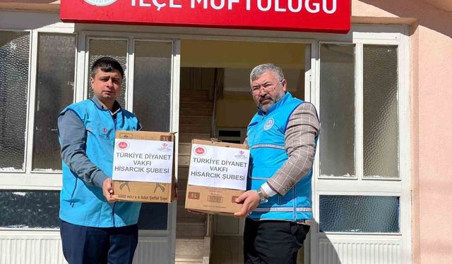 Hisarcık Müftülüğü'nden ihtiyaç sahiplerine Ramazan yardımı
