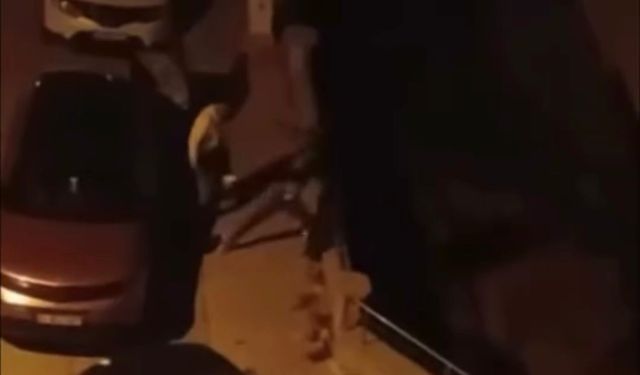 İki grup arasındaki yumruklu kavga kamerada