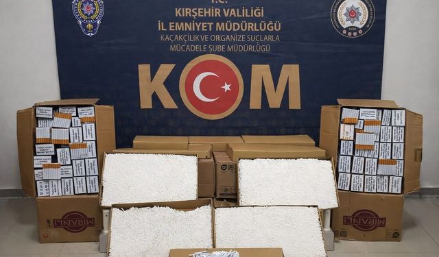 Kırşehir emniyetinden kaçakçılık operasyonu