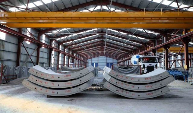 Körfezray Metro Projesi tünelleri için 6 bin 754 segment üretildi