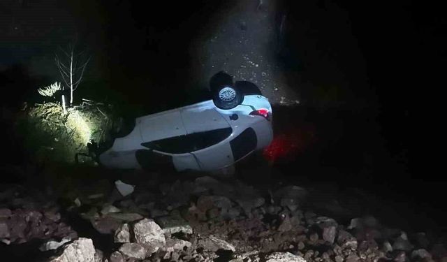 Kurtalan'da otomobil takla attı: 1 yaralı