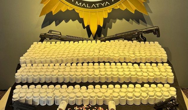 Malatya'da uyuşturucu ve silah operasyonu: 4 gözaltı