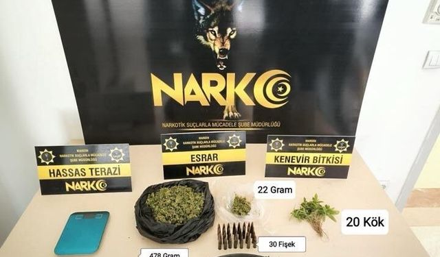 Mardin'de uyuşturucu operasyonu: 2 gözaltı