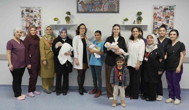 MEAH'ta 750 gram altı 3 prematüre bebek taburcu edildi