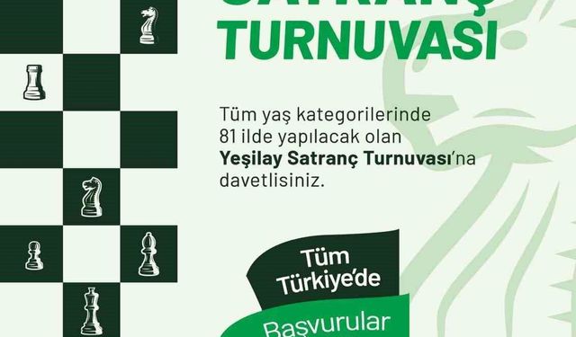 Niğde'de Yeşilay Haftası Satranç Turnuvası için başvurular başladı