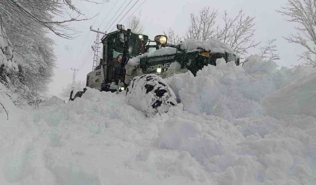 Ordu'nun yükseklerinde kar kalınlığı 2 metreye ulaştı