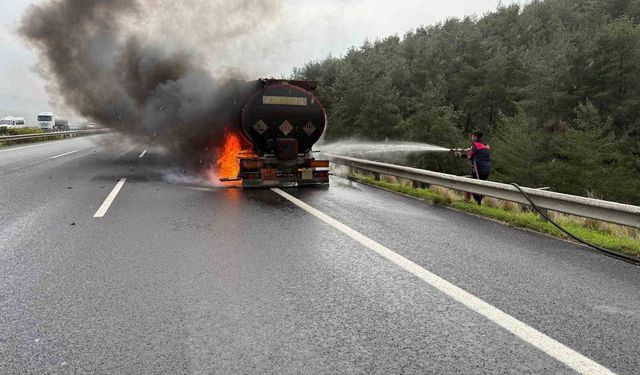 Osmaniye'de akaryakıt tankerinde çıkan yangın söndürüldü