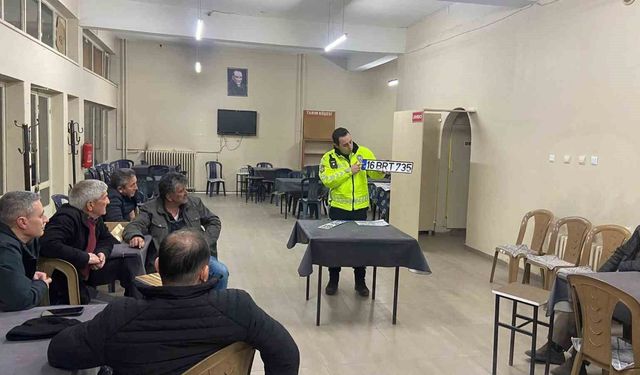 Şaphane'de vatandaşlara Trafik Kanunu'nda yapılan değişiklikler anlatıldı