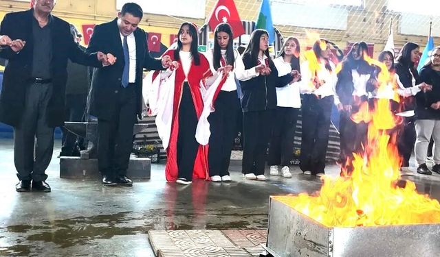 Şenkaya'da 'Türk dünyası ve toplulukları' haftası kutlandı