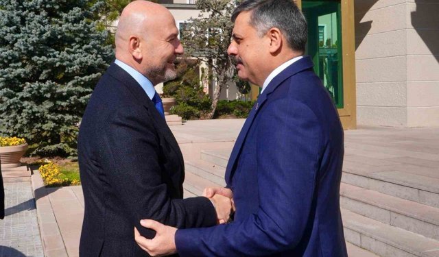 Süleyman Soylu'dan İçişleri Bakanı Çiftçi'ye 'hayırlı olsun' ziyareti