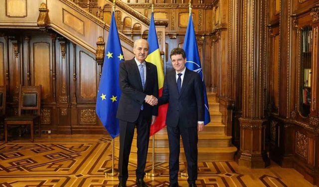 TBMM Başkanı Kurtulmuş, Romanya Cumhurbaşkanı Dan tarafından kabul edildi