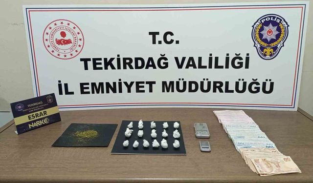 Tekirdağ'da narkotik uygulamalarında 172 kişiye adli işlem