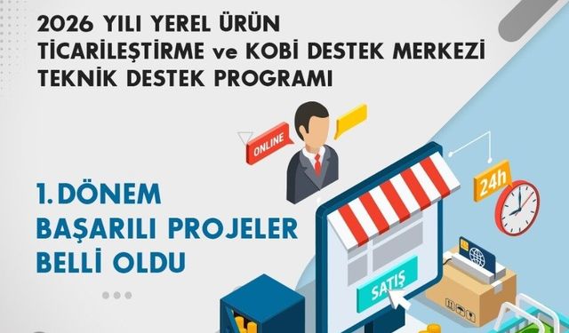 Teknik destek programının 1. dönem başarılı orojeleri açıklandı
