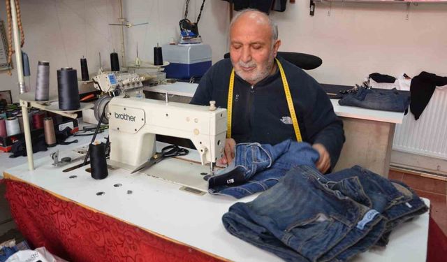 Tercan'da terzilerin bayram mesaisi