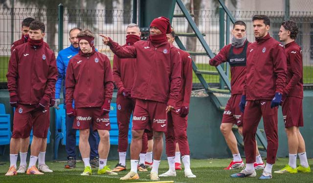 Trabzonspor ara vermeden Eyüpspor maçı hazırlıklarına başladı