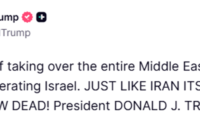 Trump: 'İran'ın kendisi gibi, Orta Doğu'daki planları da öldü'