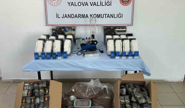 Yalova'da kaçak sigara operasyonu