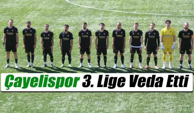 Çayelispor 2 sezon sonra 3. lige veda etti