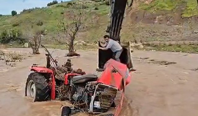 Afrin Çayı'nda mahsur kalan şahıs kurtarıldı