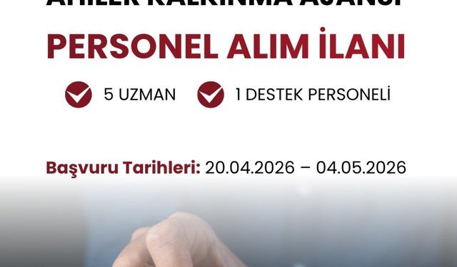 AHİKA 6 personel alacak