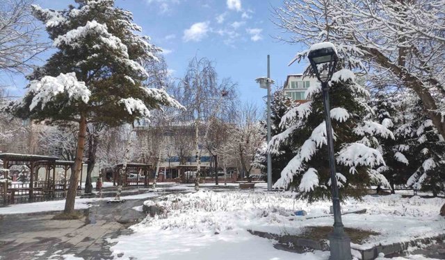 Ardahan'da kar kartpostallık görüntüler sundu