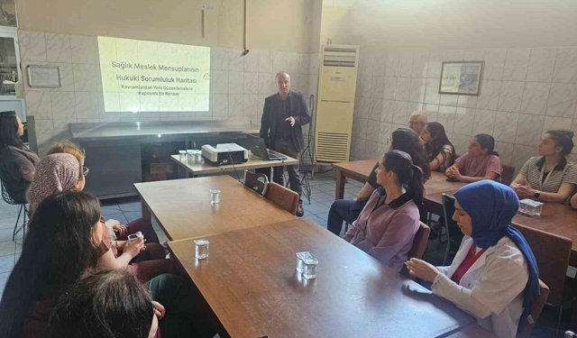 Atatürk Devlet Hastanesi'nde sağlık çalışanlarına hukuki eğitim