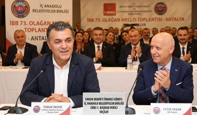 Başkan Demir, İç Anadolu Belediyeler Birliği 1. Başkan Vekili seçildi