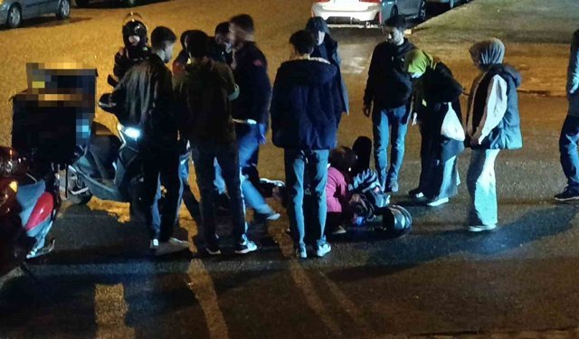 Batman'da motosikletten savrulan kurye yaralandı