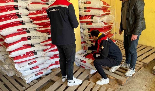 Bayburt'ta gübre bayilerine denetim