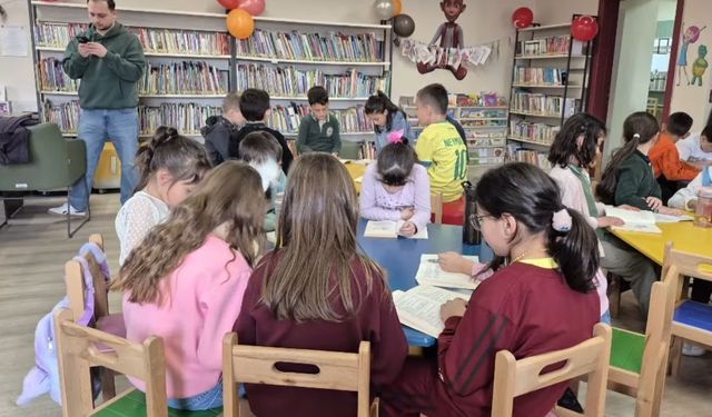 Bayburt'ta öğrenciler Kütüphaneler Haftası'nda kitapla buluştu