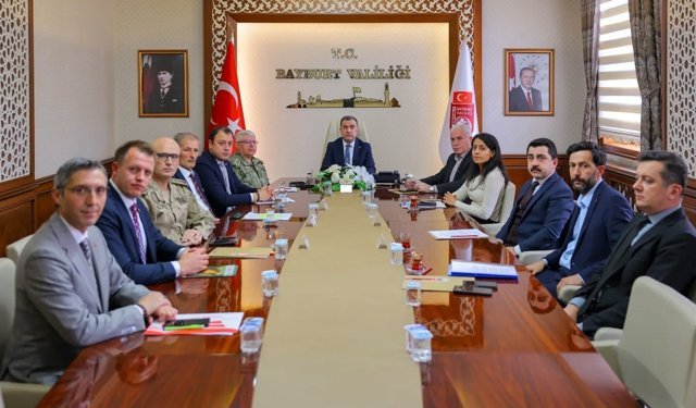 Bayburt'ta okul güvenliği için alınan tedbirler değerlendirildi