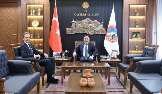 Belçika Ankara Büyükelçisi'nden Vali Çiçek'e ziyaret