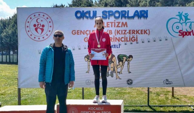 Bilecikli atletizm sporcusundan altın madalya