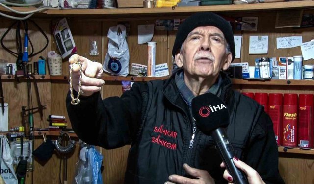 Bolulu altın ustası, 69 yıldır 20 metrekarede altına hayat veriyor